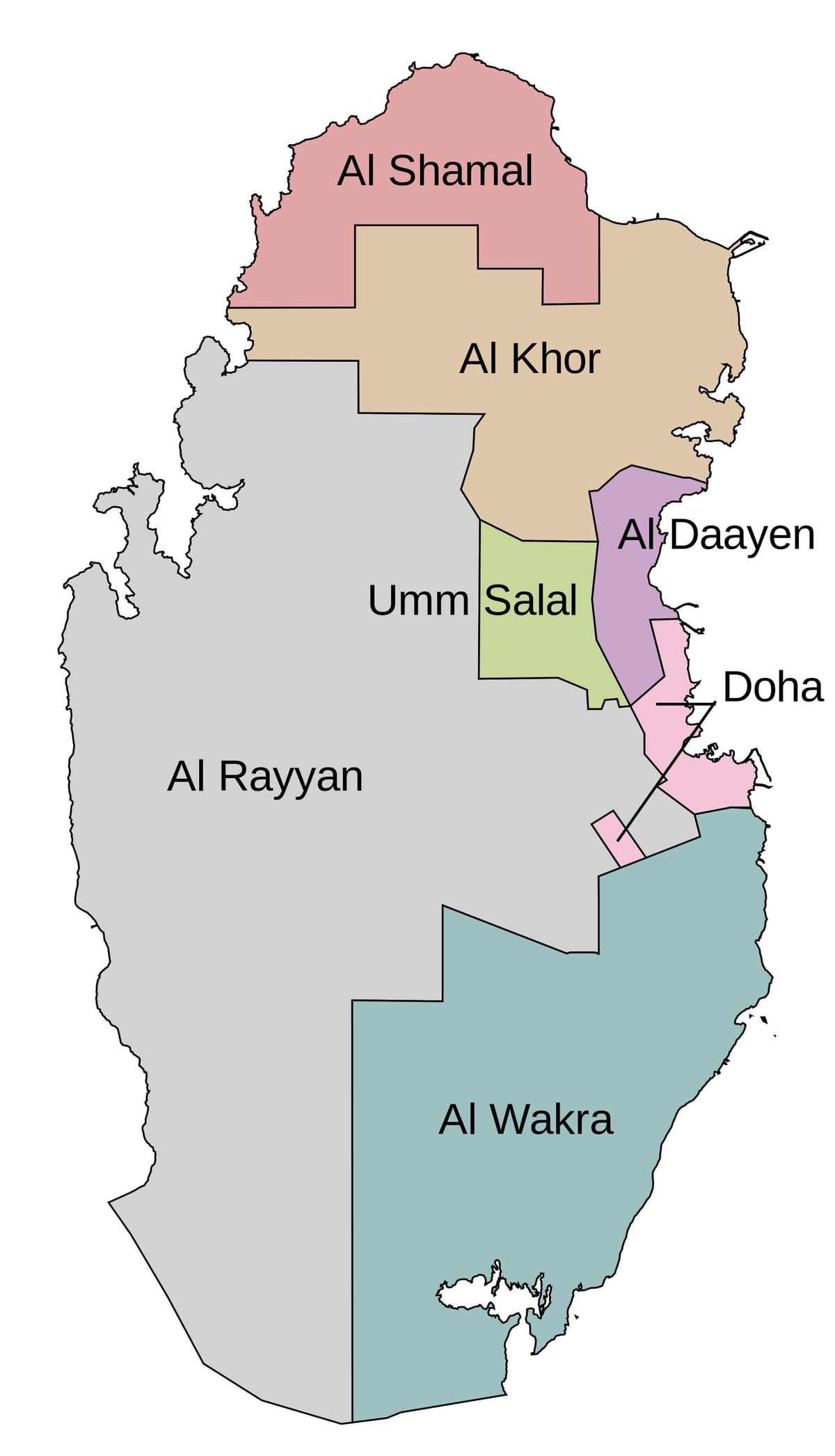 Peta kota qatar 