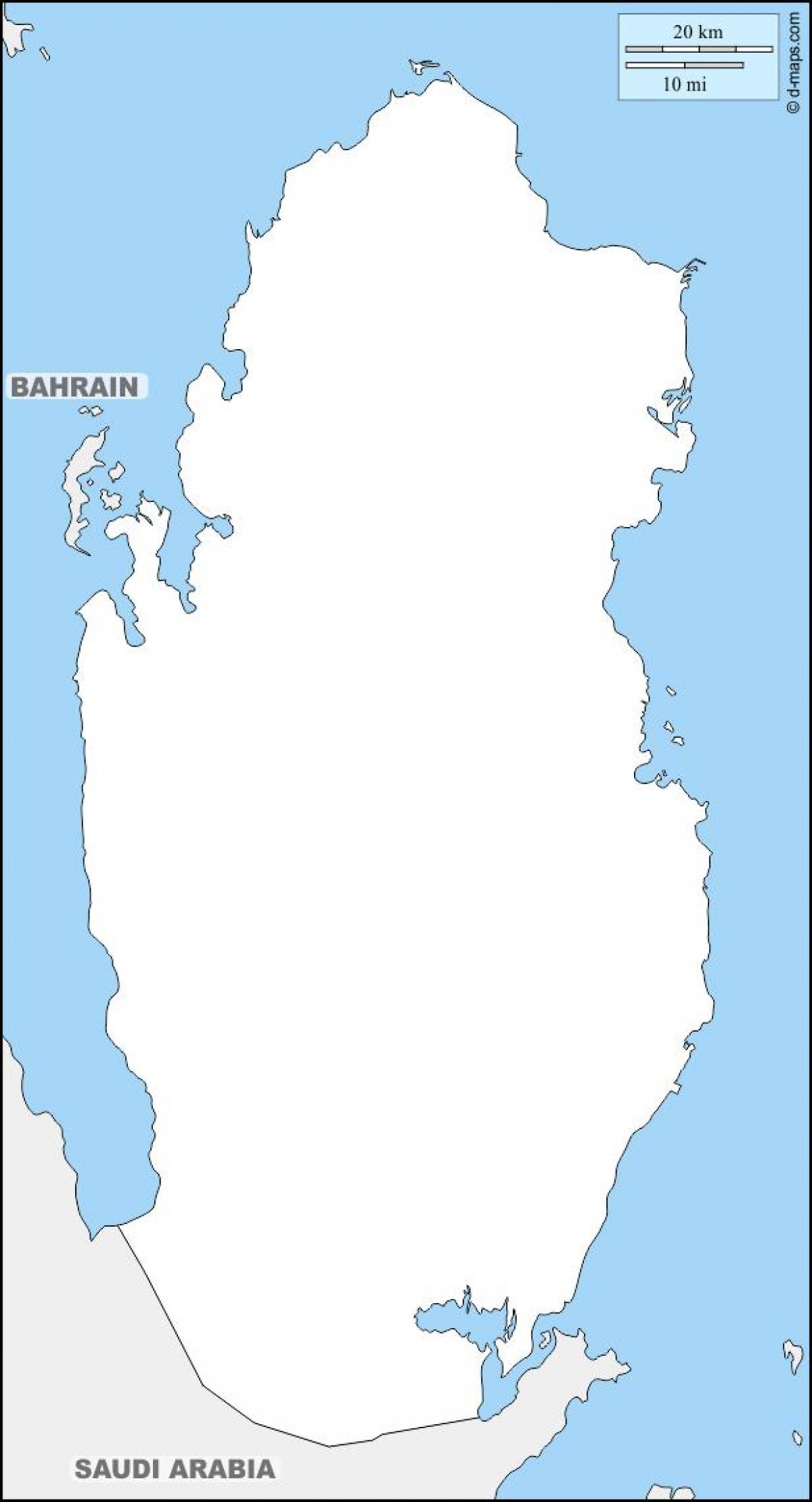 Peta dari qatar garis besar