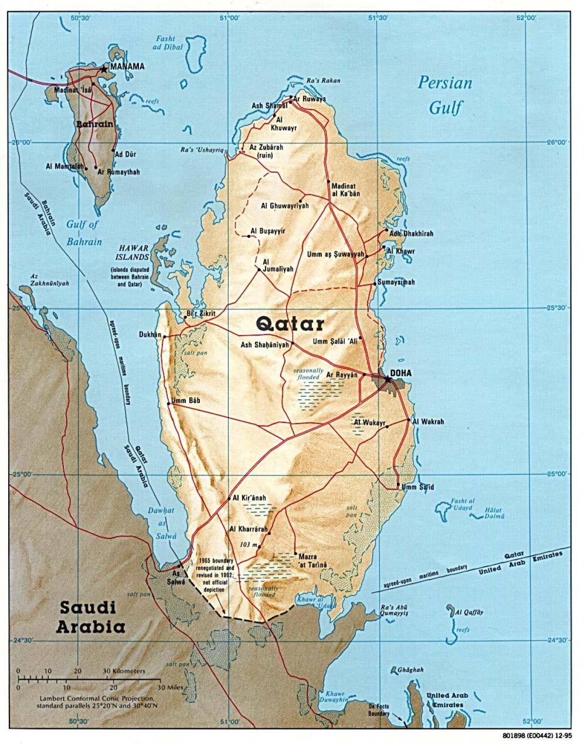 qatar penuh peta