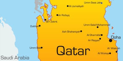 Peta dari ibukota qatar 