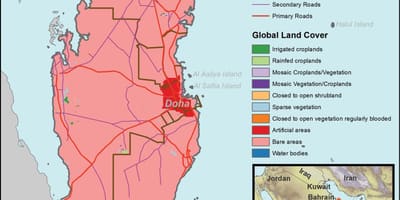 Peta dari qatar iklim