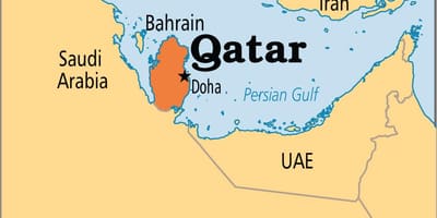 Peta dari qatar asia